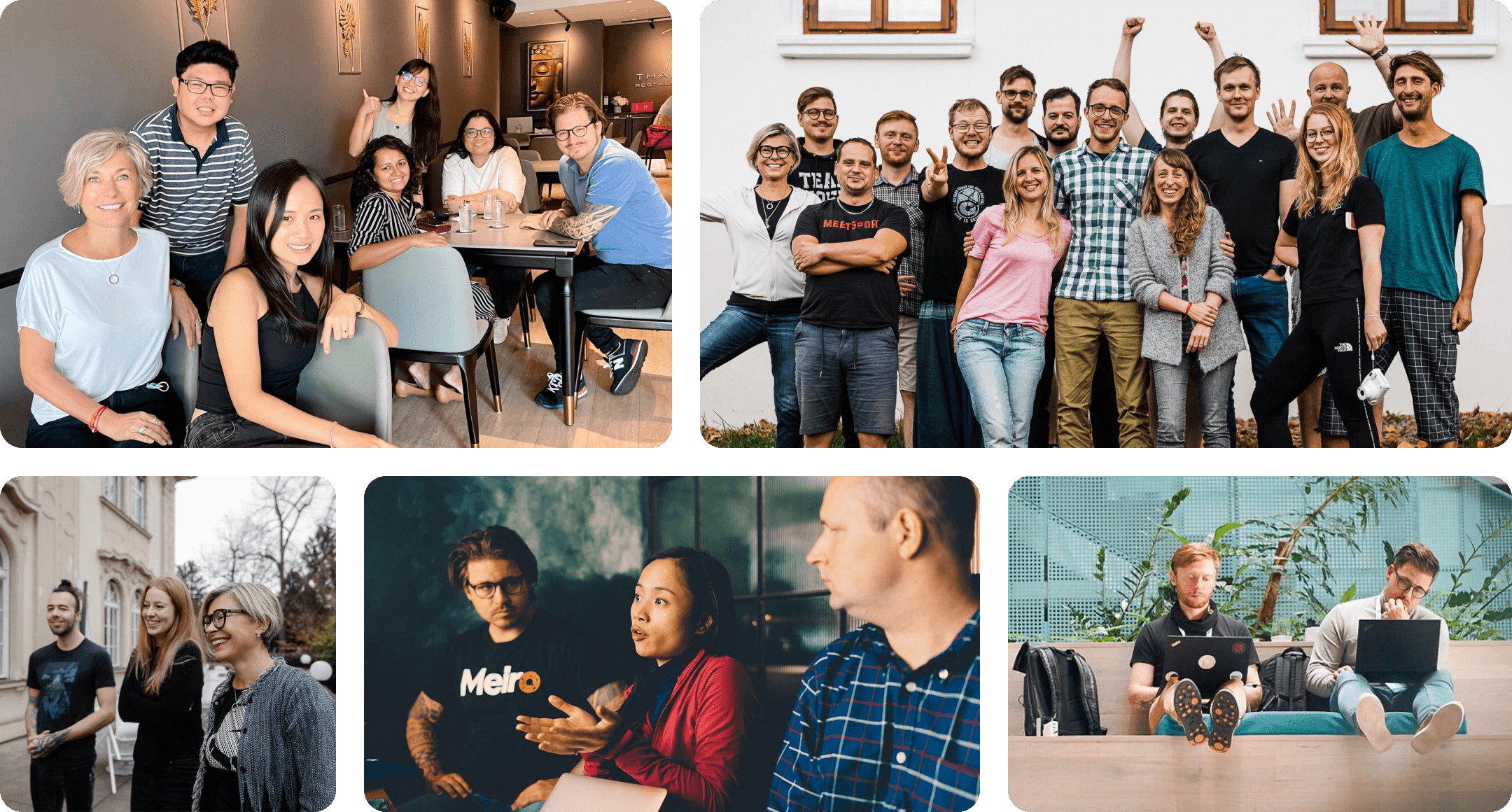 group photos of the Meiro team