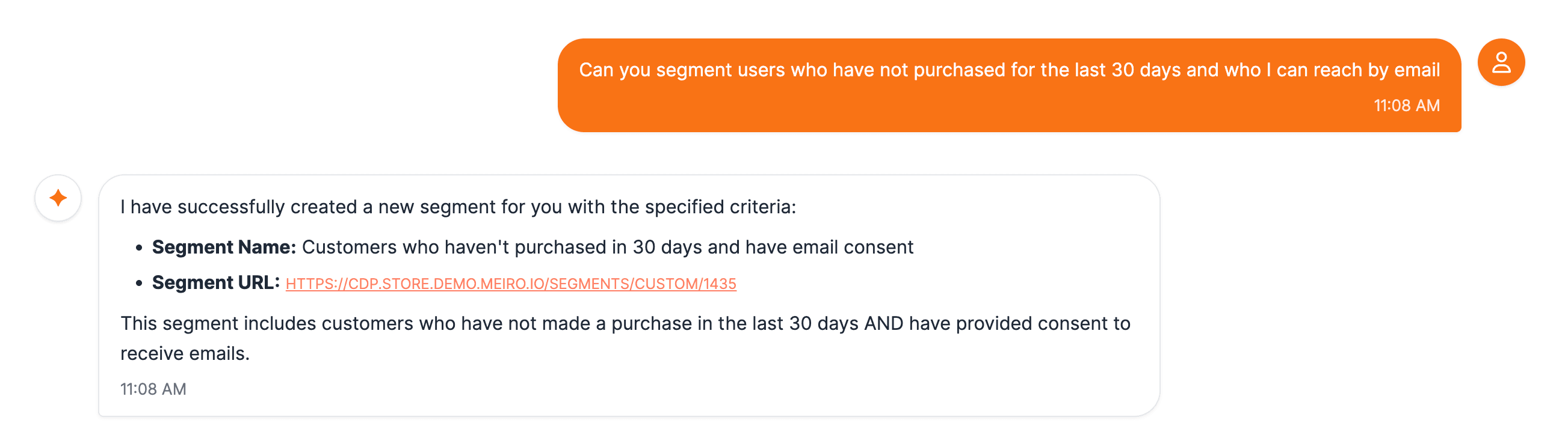 ai cdp segment builder