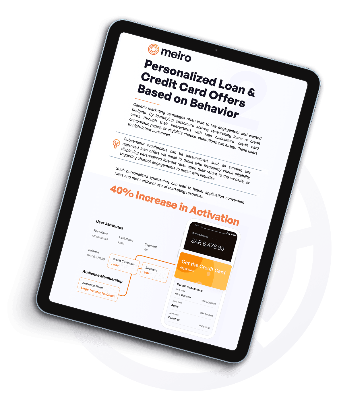 Banking personalization guide